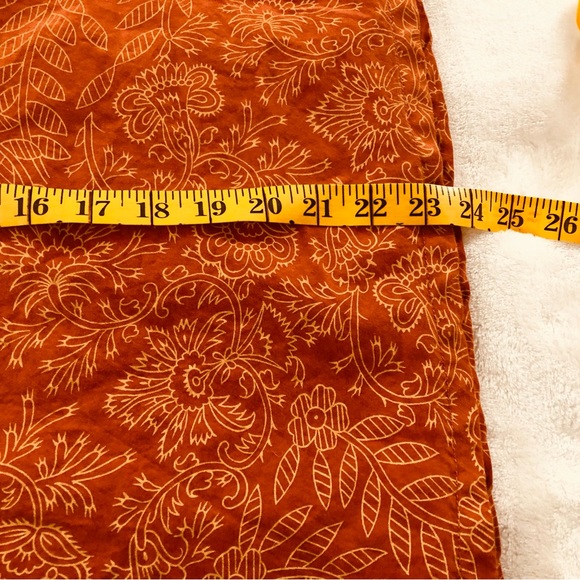 Very pretty, rust color boho a line skirt - Picture 4 of 7